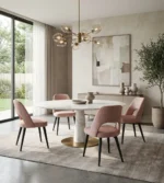 Blush Aurora Dining & Restaurant Chair – FF-C003 - Image 2