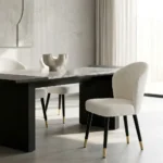 Chic Bouclé Dining Chair - FF-C008 - Image 3