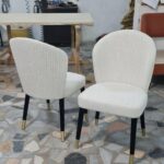 Chic Bouclé Dining Chair