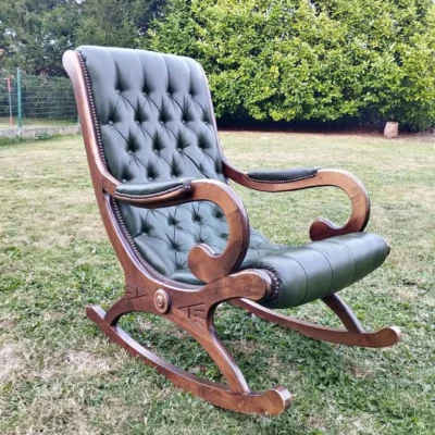 Sculptural Solid Wood Rocking Chair - FF-RC003