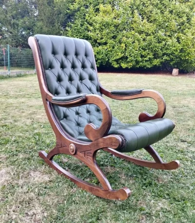 Sculptural Solid Wood Rocking Chair - FF-RC003