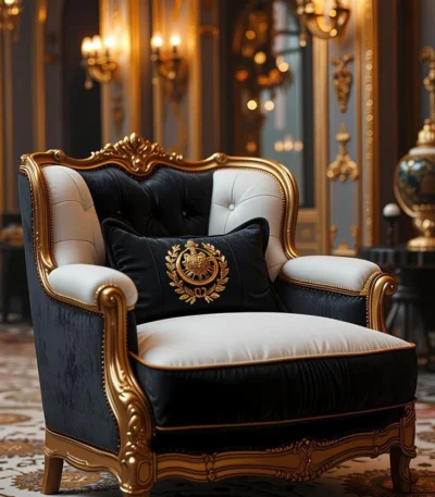 Victorian Foreign Style Single Wooden Sofa - FF-SS0023