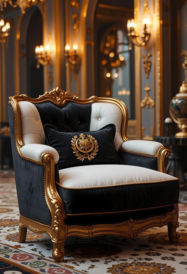 Victorian Foreign Style Single Wooden Sofa - FF-SS0023 Victorian Foreign Style Single Wooden Sofa - FF-SS0023