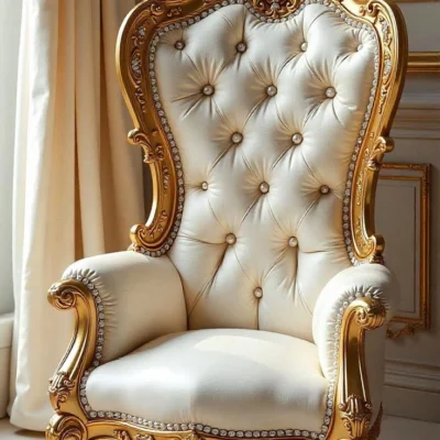 Victorian Style Single Wooden Sofa - FF-SS0024