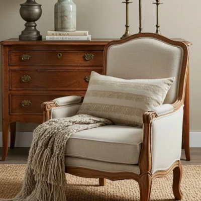 Victorian Style Single Wooden Sofa – FF-SS0026