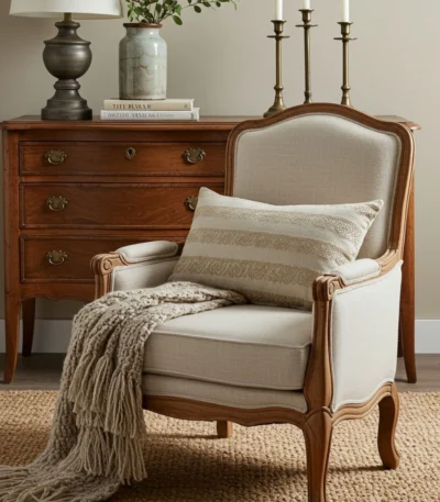 Victorian Style Single Wooden Sofa – FF-SS0026