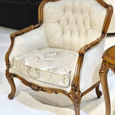 Victorian Style Single Wooden Sofa – FF-SS0030