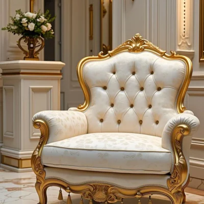 Victorian Style Single Wooden Sofa – FF-SS0031