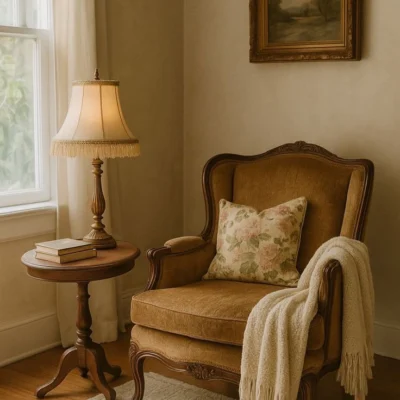 Victorian Style Wooden Single Sofa – FF-SS0032