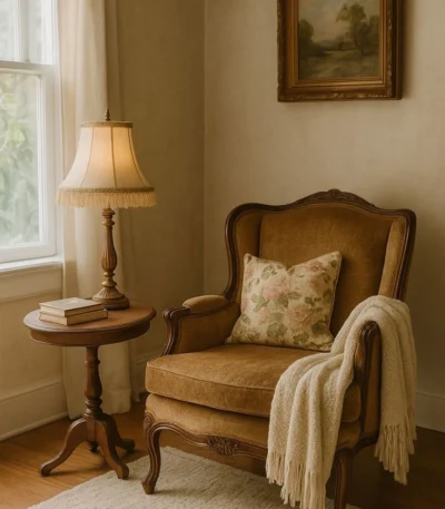 Victorian Style Wooden Single Sofa – FF-SS0032