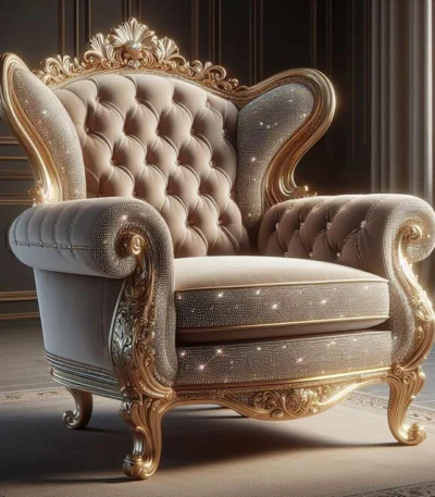 Victorian Style Wooden Single Sofa – FF-SS0037