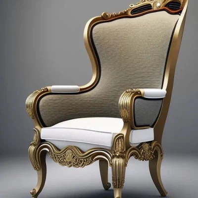 Victorian Style Wooden Single Sofa – FF-SS0041