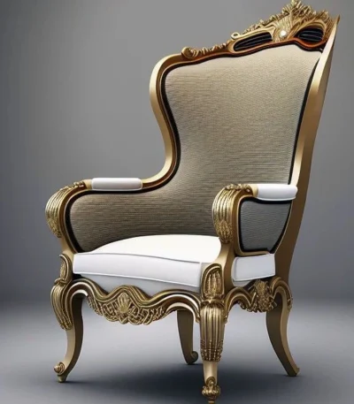 Victorian Style Wooden Single Sofa – FF-SS0041