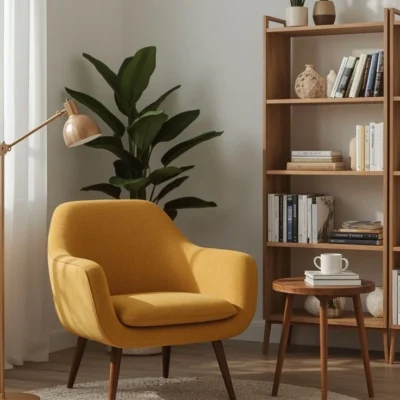 Victorian Style Wooden Single Sofa – FF-SS0045