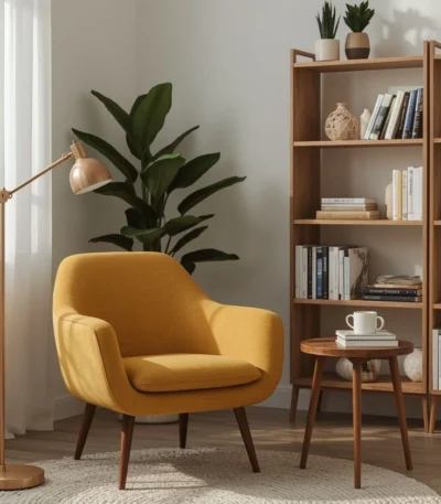 Victorian Style Wooden Single Sofa – FF-SS0045