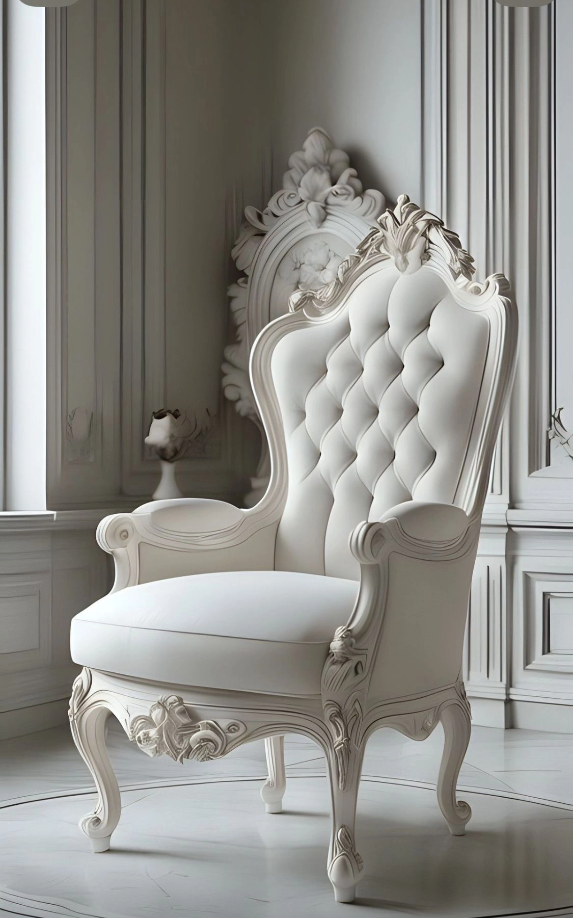 Victorian Style Wooden Single Sofa – FF-SS0049 Victorian Style Wooden Single Sofa – FF-SS0049