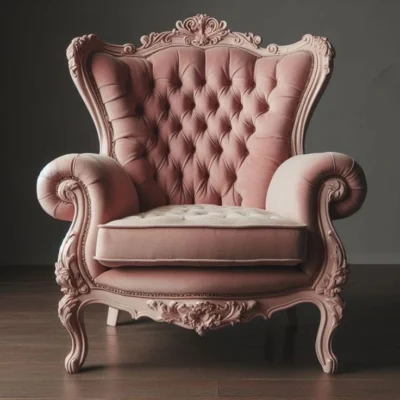 Victorian Style Wooden Single Sofa – FF-SS0052