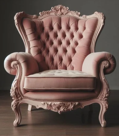 Victorian Style Wooden Single Sofa – FF-SS0052