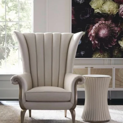 Victorian Style Wooden Single Sofa – FF-SS0052