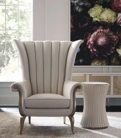 Victorian Style Wooden Single Sofa – FF-SS0052