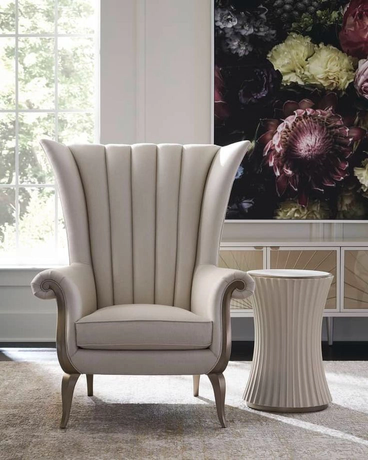 Victorian Style Wooden Single Sofa – FF-SS0052 Victorian Style Wooden Single Sofa – FF-SS0052