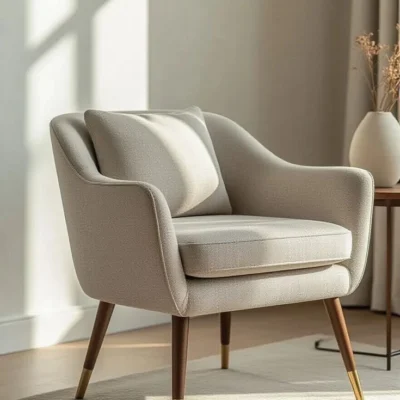 Elegant Style Wooden Single Sofa – FF-SS0053