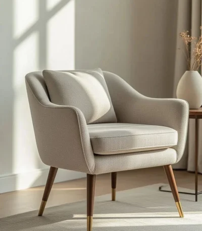 Elegant Style Wooden Single Sofa – FF-SS0053