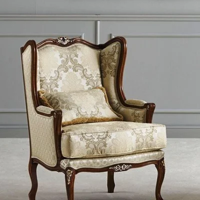 Elegant Style Wooden Single Sofa – FF-SS0058