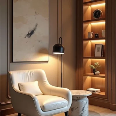 Elegant Style Wooden Single Sofa – FF-SS0059