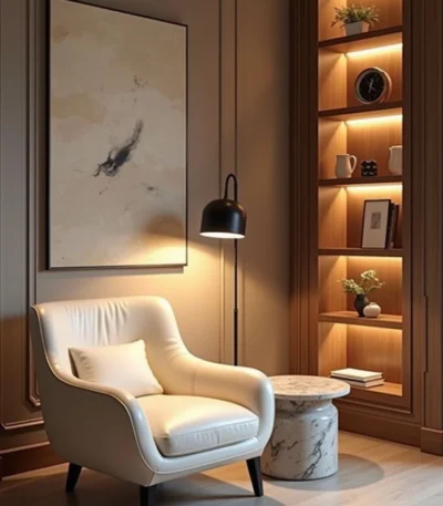 Elegant Style Wooden Single Sofa – FF-SS0059