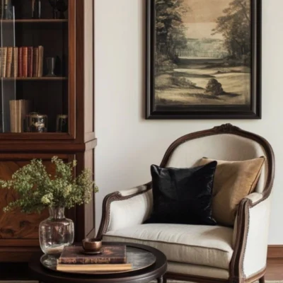 Elegant Style Wooden Single Sofa – FF-SS0060