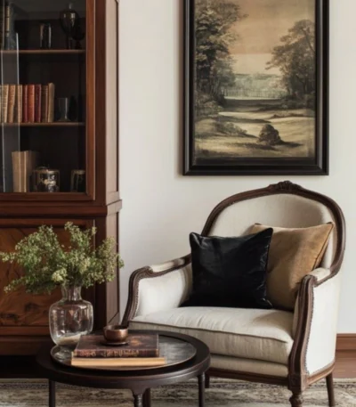 Elegant Style Wooden Single Sofa – FF-SS0060