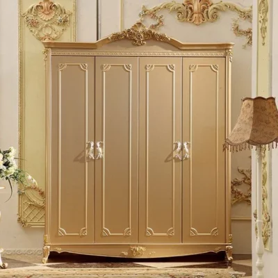 Modern Wooden Almirah | Elegant Bedroom Wardrobe & Storage Cabinet – FF-WA0017