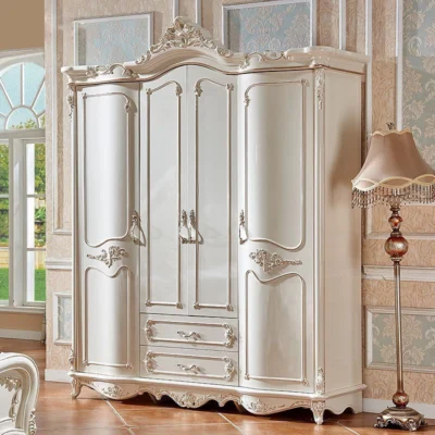 Modern Wooden Almirah | Elegant Bedroom Wardrobe & Storage Cabinet – FF-WA0020