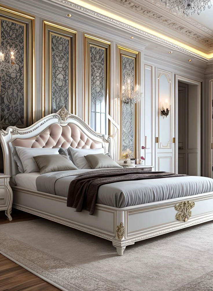Modern Wooden Bed | Premium Solid Wood Bed – FF-WB007