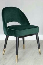 Luxury Velvet Wooden Dining & Restaurant Chair - FF-C0012