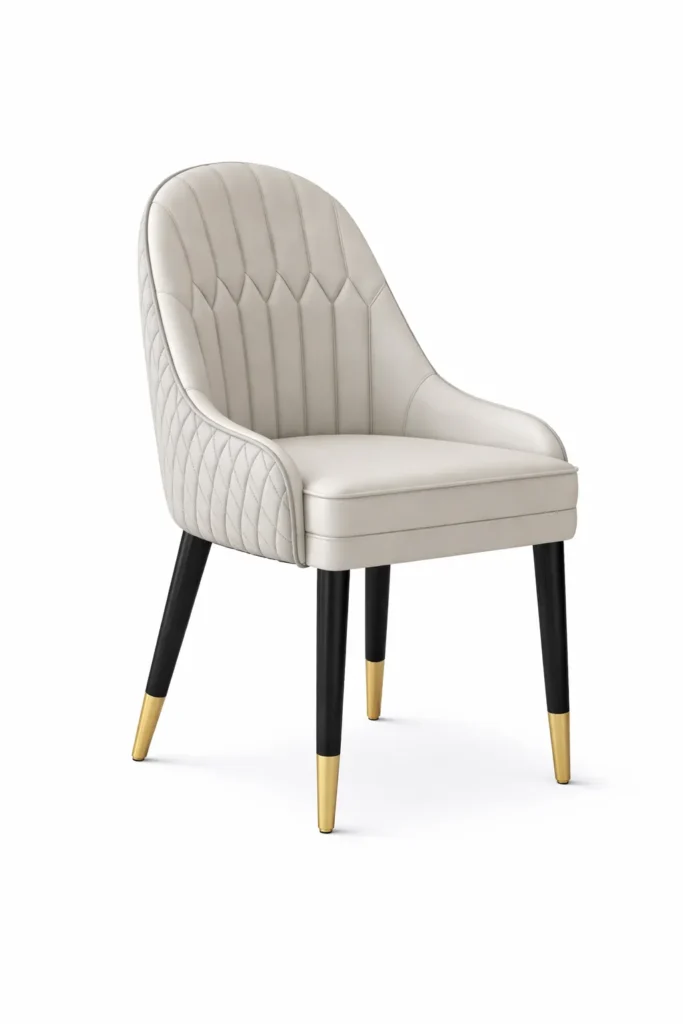 Premium Quilted Wooden Dining & Restaurant Chair - FF-C0014