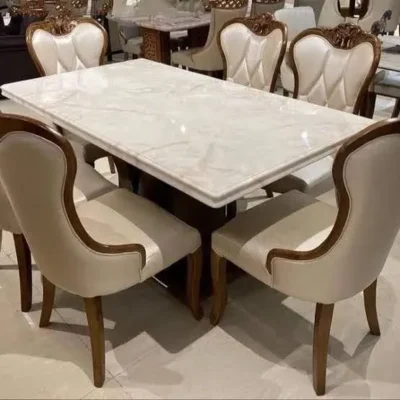 Premium Dining Table & Chairs Set - Modern Dining Room Furniture-FF-DT0010