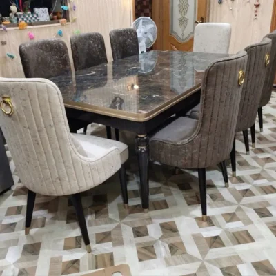 Premium Dining Table & Chairs Set - Modern Dining Room Furniture-FF-DT0022