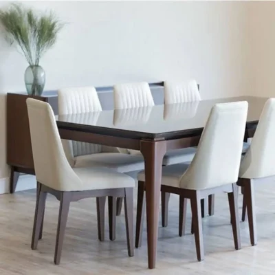 Premium Dining Table & Chairs Set - Modern Dining Room Furniture-FF-DT0035